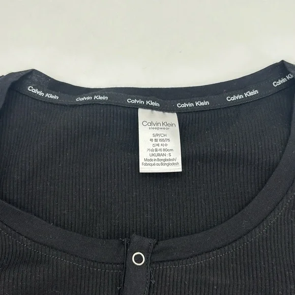UEC Calvin Klein ribbed Henley sleepwear size small - Picture 5 of 8